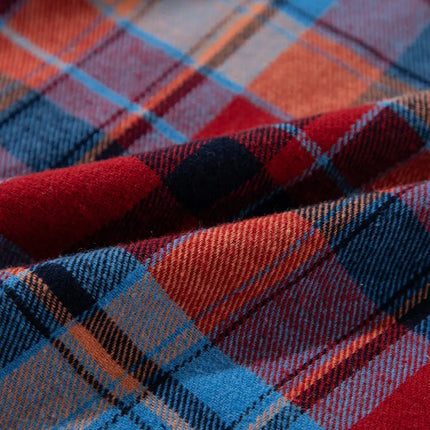 Women's Red Plaid Print Loose Vintage Shirt Dear-Lover Dropshipping