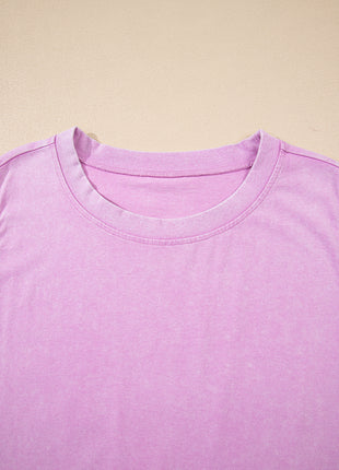 Phalaenopsis 2 Pieces Mineral Wash Cotton Tank Top Lined Split Skirt Set