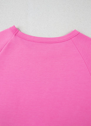 Bonbon Striped Patch Front Casual Tee