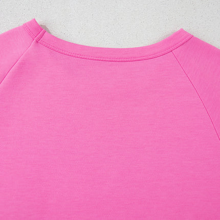 Bonbon Striped Patch Front Casual Tee