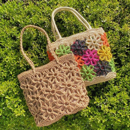 Floral Tote Bag - Handcrafted Power Blooms - Quality Wave