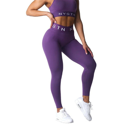 Woman Seamless Sports Pants Breathable Long Pants Sexy Hip Lift